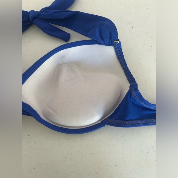 Apt.9 blue bikini Top shell push up Size Medium - Picture 8 of 16